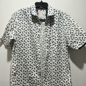 Alexander Julian 100% cotton short  sleeve button down
